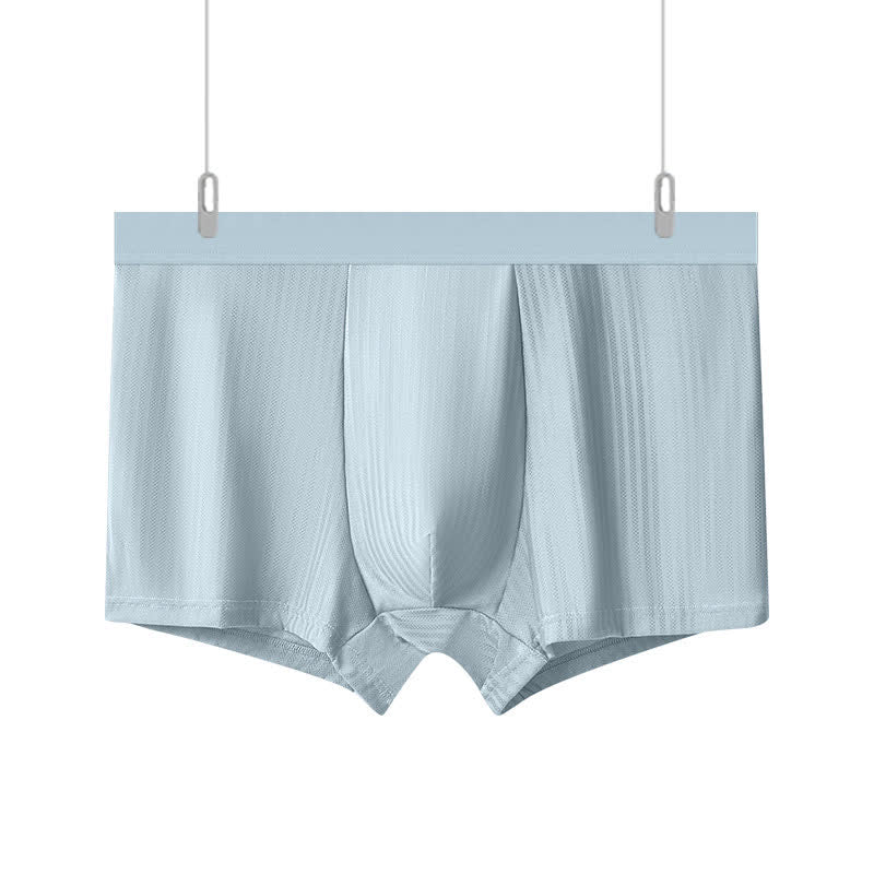 High Elastic Men's High-waisted Boxer Briefs(3 Packs) - Blue - 10XL - image 9