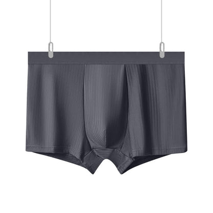 High Elastic Men's High-waisted Boxer Briefs(3 Packs) - Dark Grey - 10XL - image 0