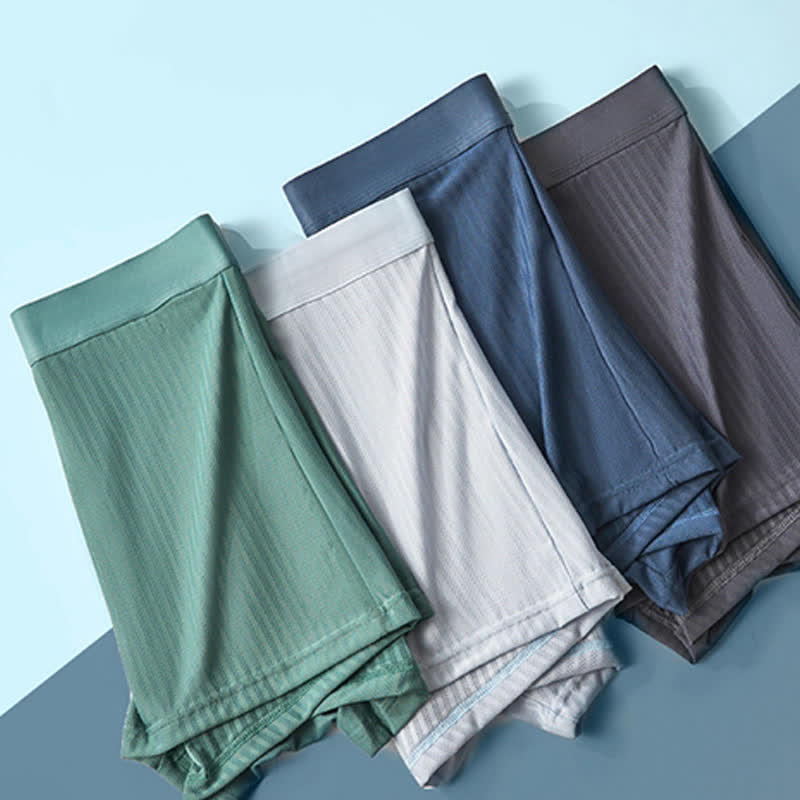 High Elastic Men's High-waisted Boxer Briefs(3 Packs) - image 2