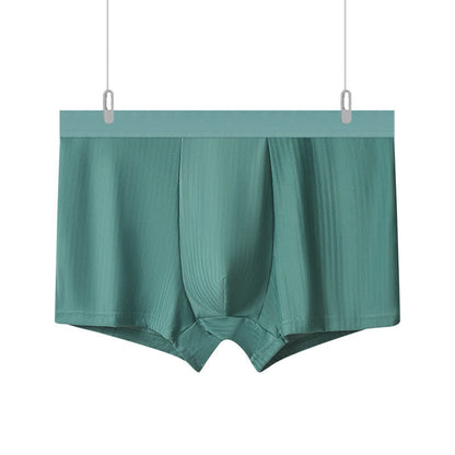 High Elastic Men's High-waisted Boxer Briefs(3 Packs) - Green - 10XL - image 5