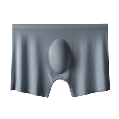Breathable High Elastic Men's Ice Silk Boxer Briefs(3 Packs) - Grey - 4XL - image 6