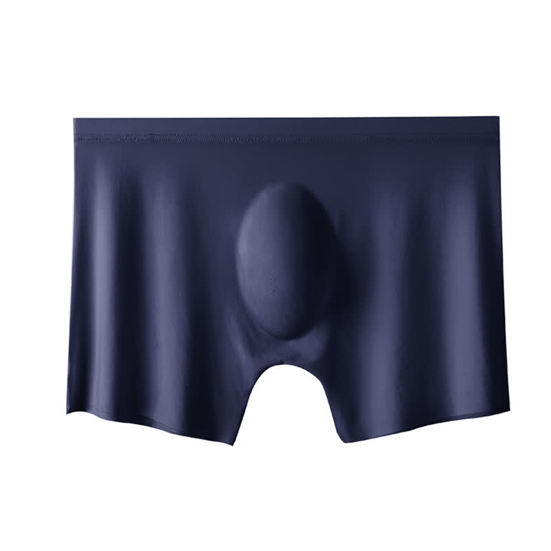 Breathable High Elastic Men's Ice Silk Boxer Briefs(3 Packs) - Royal Blue - 4XL - image 9