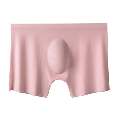 Breathable High Elastic Men's Ice Silk Boxer Briefs(3 Packs) - Pink - 4XL - image 7
