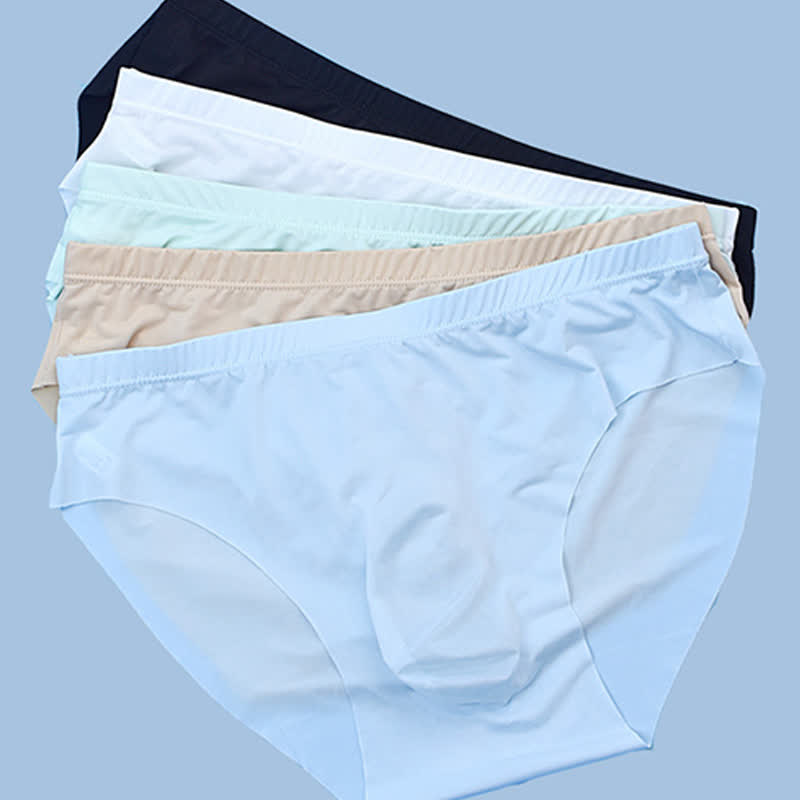 Men's Seamless Breathable Briefs(5 Packs) - Multicolor - 3XL - image 1