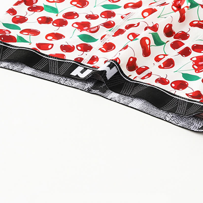 Food Fruit Print Men's Breathable Boxer Briefs(3 Packs) - image 6