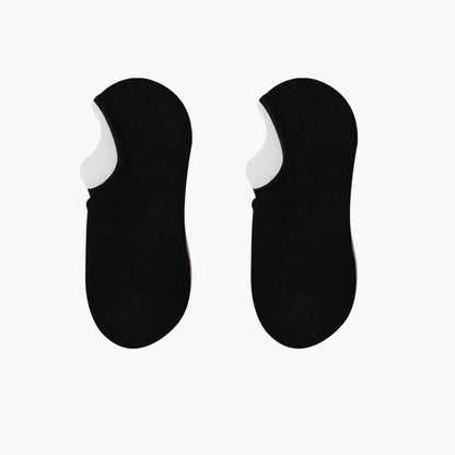 Plus Size Solid Color Stretch No Show Socks(8 Pairs)