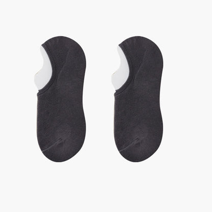 Plus Size Solid Color Stretch No Show Socks(8 Pairs)
