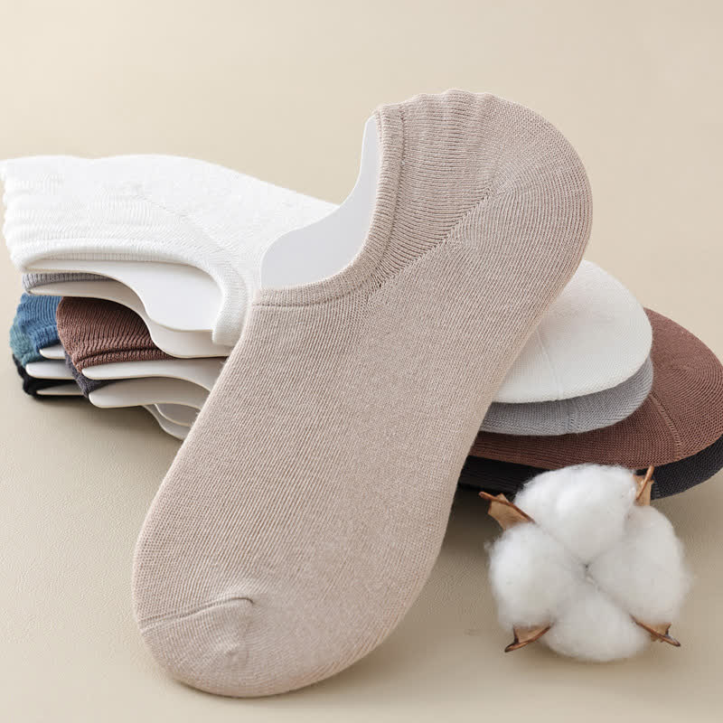 Solid Color Stretch No Show Socks(8 Pairs) - image 4