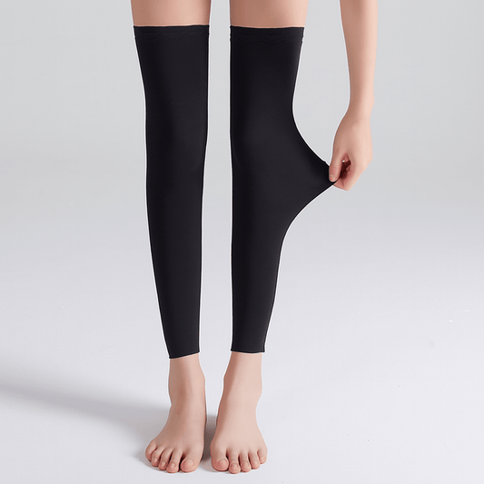 Modal Solid Color Breathable Thigh High Compression Sleeves