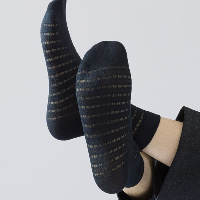Mesh Hollow Bamboo Fiber Ankle Socks(5 Pairs) - image 6