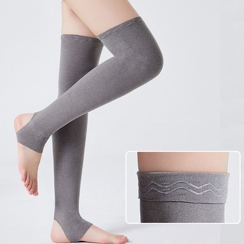 Stirrup Compression Thigh Sleeves - Grey - XL - image 2