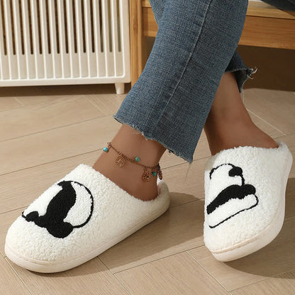 Plus Size Cartoon Panda Print Slippers - White-B - EU50-51(US15) - image 5