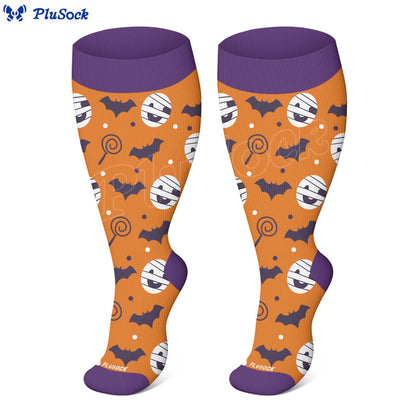Plus Size Cute Halloween Styles Compression Socks(3 Pairs) - image 6