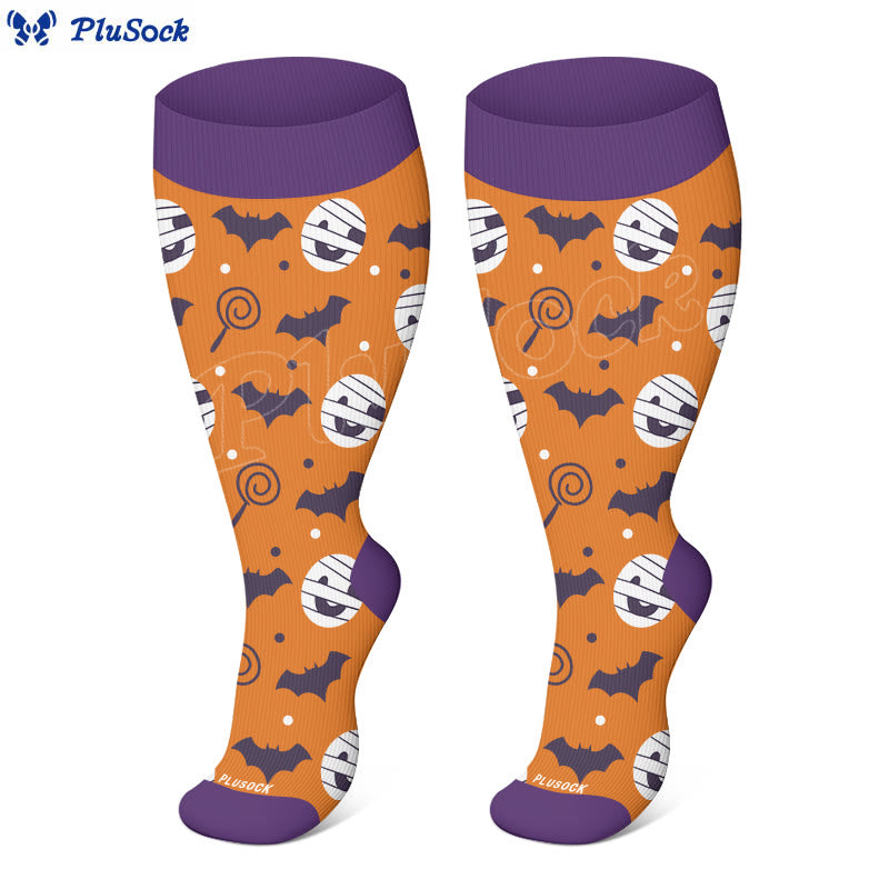 Plus Size Cute Halloween Styles Compression Socks - image 6