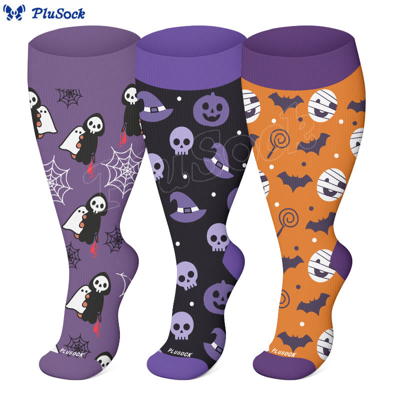 Plus Size Cute Halloween Styles Compression Socks - image 0