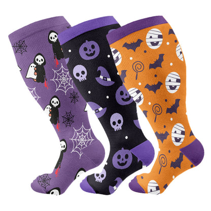 Plus Size Cute Halloween Styles Compression Socks - image 8