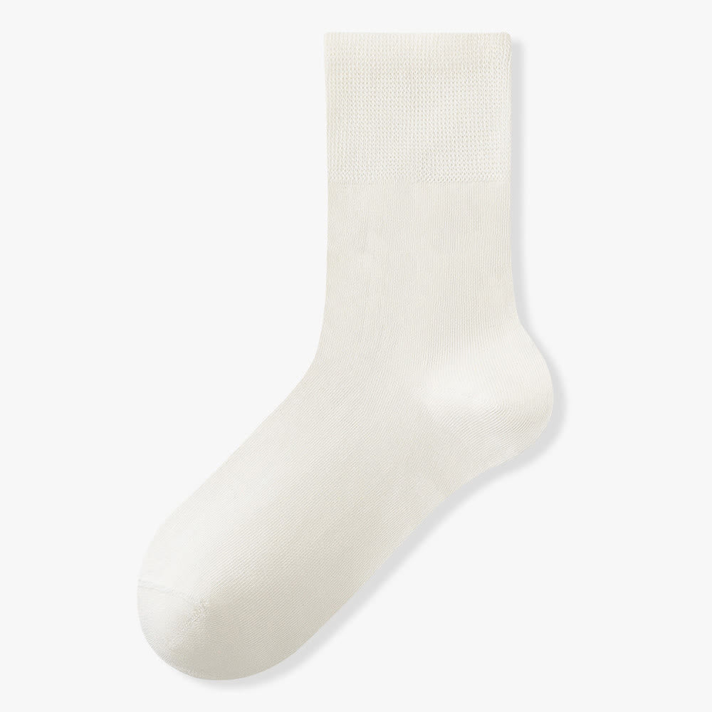 Stretch Cotton Quarter Socks(8 Pairs) - White - EU37-45(US4-11) - image 9