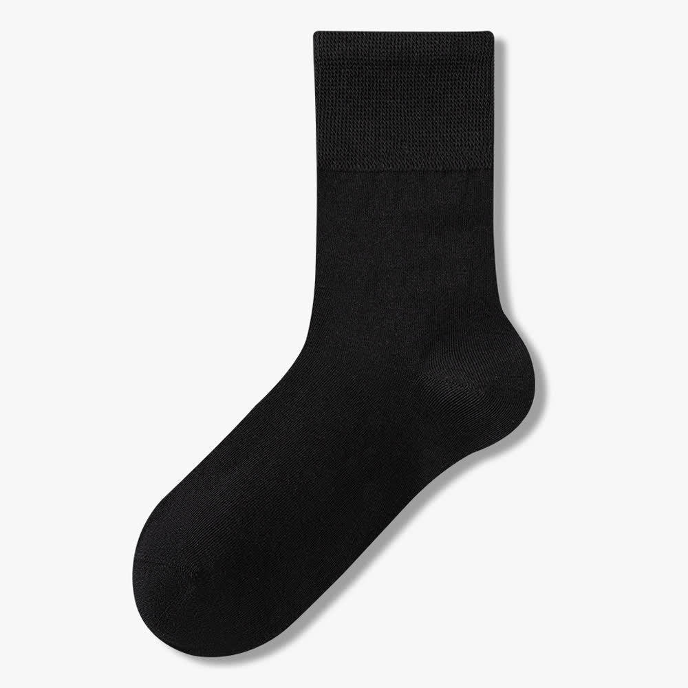 Stretch Cotton Quarter Socks(8 Pairs) - Black - EU37-45(US4-11) - image 5