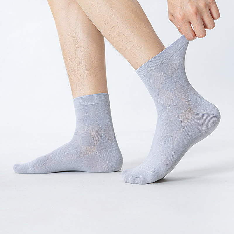 Pure Cotton Mesh Breathable Quarter Socks(7 Pairs) - image 9