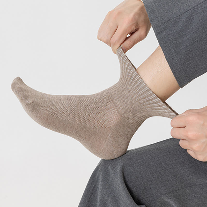 Pure Cotton Mesh Thin Breathable Ankle Socks(7 Pairs) - image 6