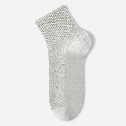 Pure Cotton Mesh Thin Breathable Ankle Socks(7 Pairs) - Light Gray - EU40-45(US7-11) - image 13