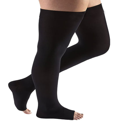 Bundle Plus Size Thigh High Compression Socks + Calf Sleeves - image 3