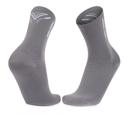 Sports Quick-drying Quarter Compression Socks(4 Pairs) - Grey - EU39-45(US6-11) - image 4