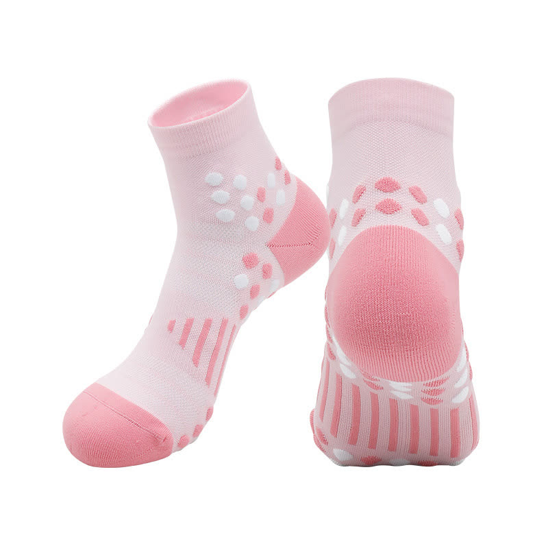 Cycling Ankle Compression Socks with Targeted Support(4 Pairs) - Light Pink - EU39-44(US6-10) - image 6