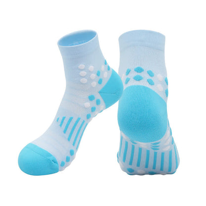 Cycling Ankle Compression Socks with Targeted Support(4 Pairs) - Light Blue - EU39-44(US6-10) - image 10