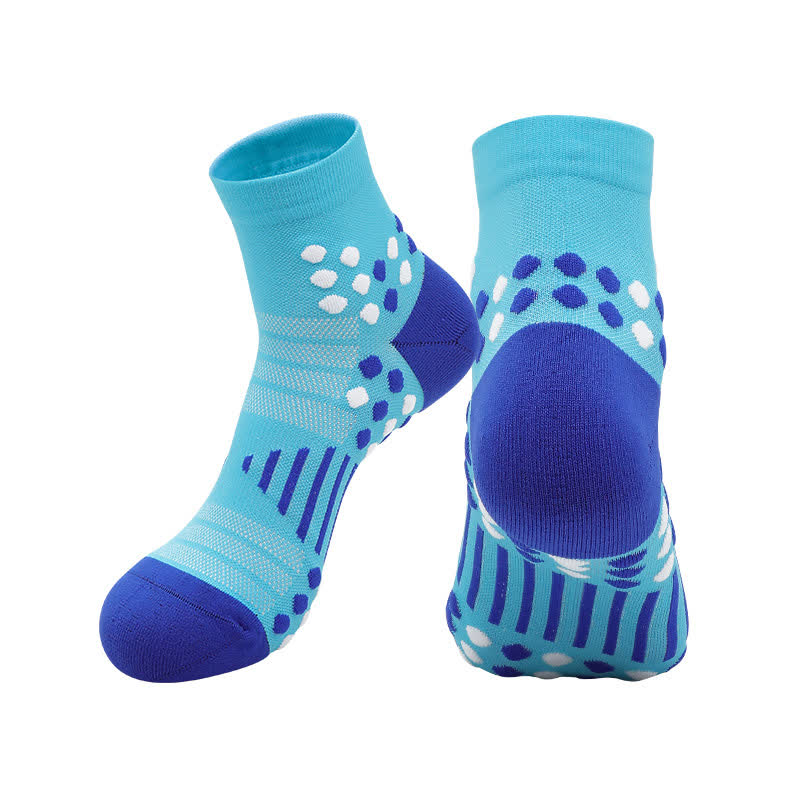 Cycling Ankle Compression Socks with Targeted Support(4 Pairs) - Lake Blue - EU39-44(US6-10) - image 5
