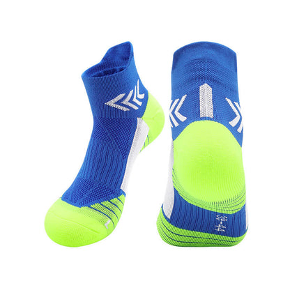 Graphics Print Running Ankle Compression Socks(4 Pairs) - Dark Blue - EU39-44(US6-10) - image 7