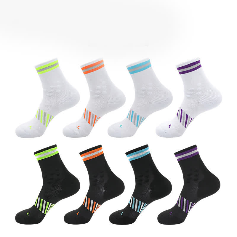 Breathable Sports Cycling Quarter Compression Socks(4 Pairs) - image 2