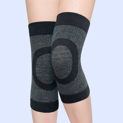 Circle Print Elastic Knee Pads - Black - L - image 4