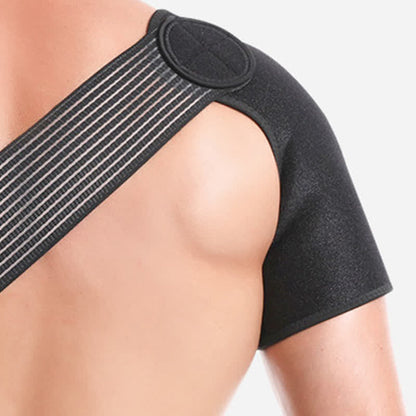 Black Adjustable Elastic Shoulder Brace