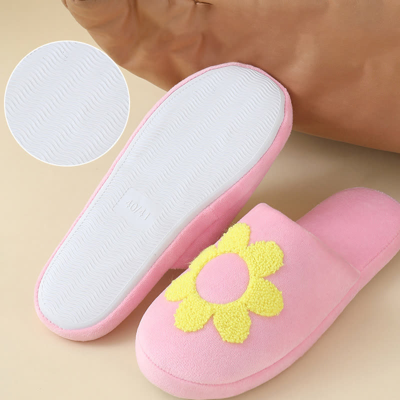 Plus Size Cute Floral Print Slippers - image 5