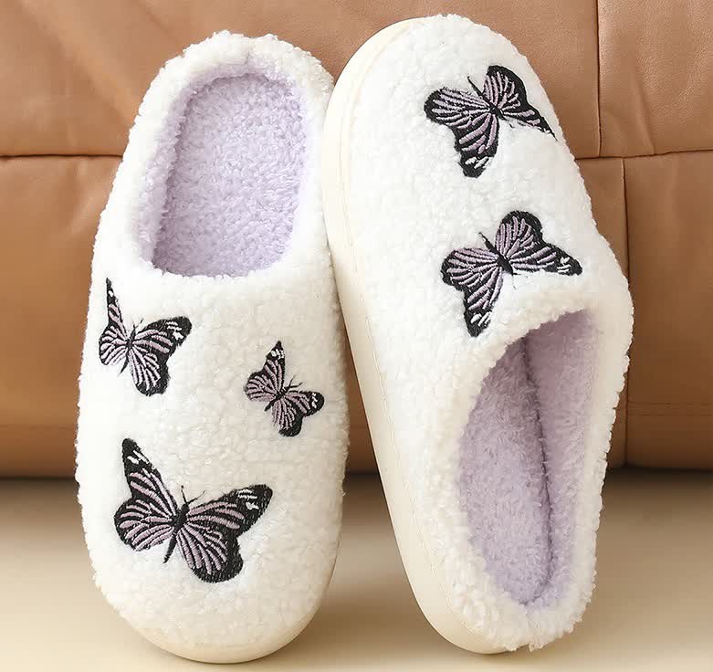 Plus Size Cute Butterfly Print Slippers - image 10