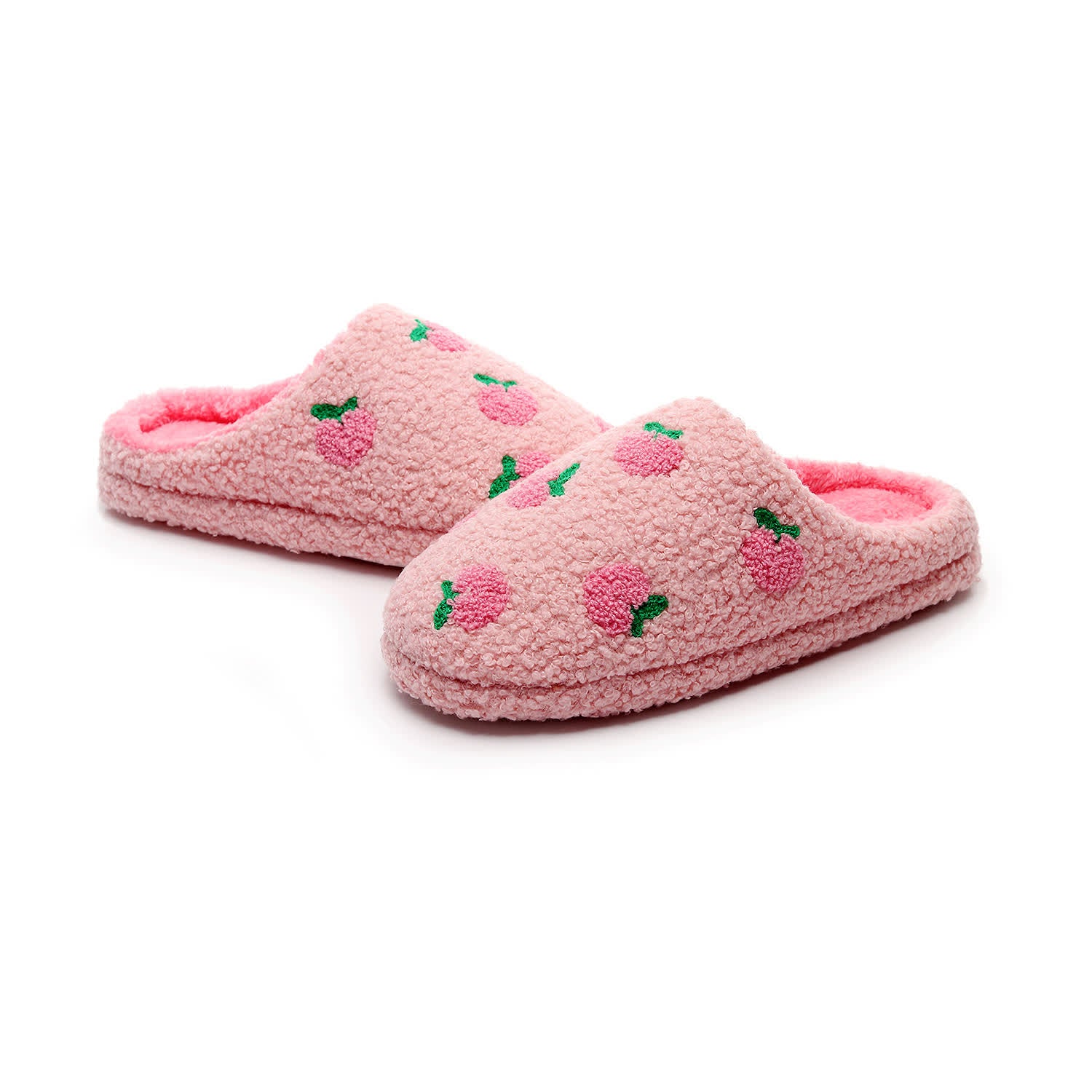 Plus Size Peach Plush Slippers - image 3