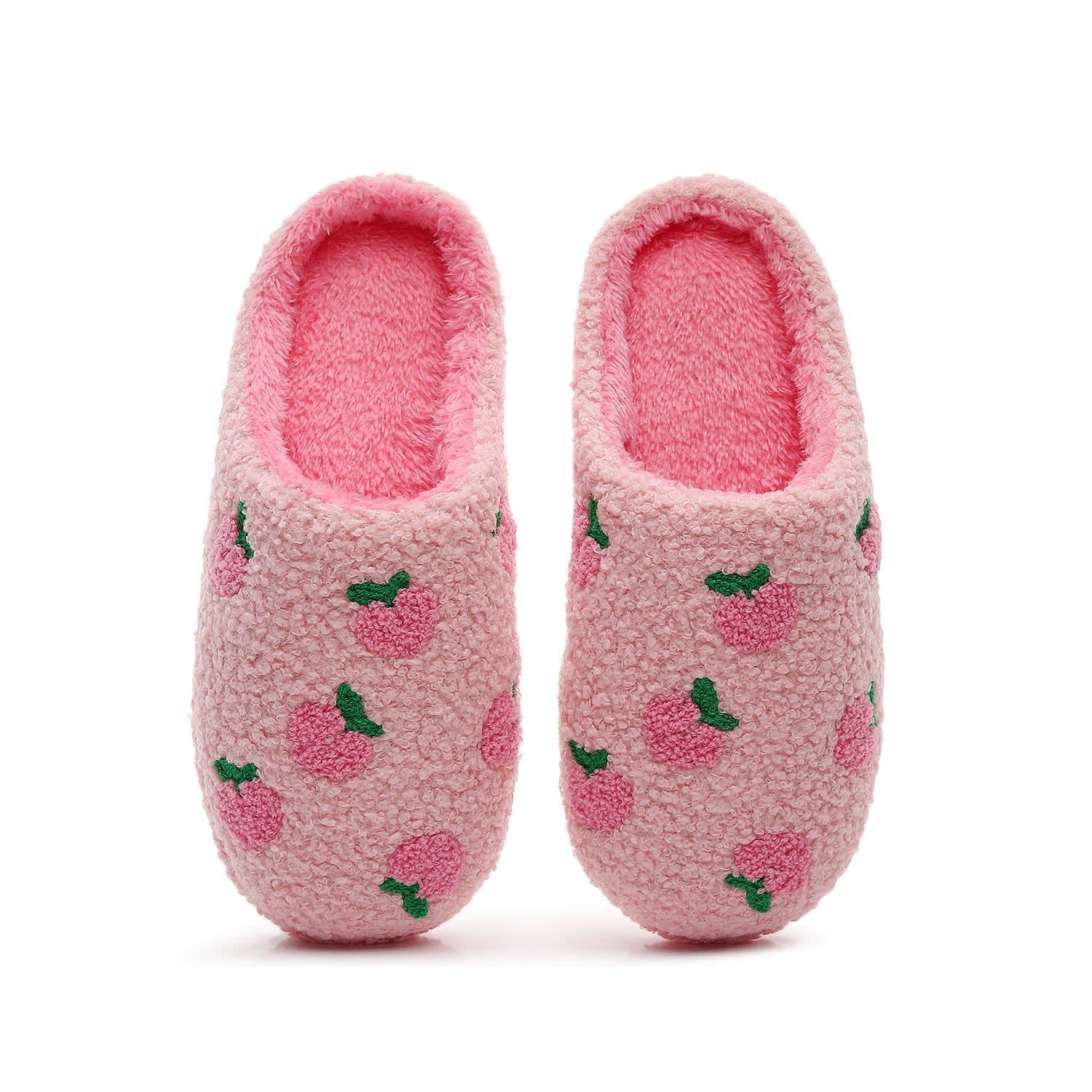 Plus Size Peach Plush Slippers - Pink - EU44-45(US10-11) - image 2
