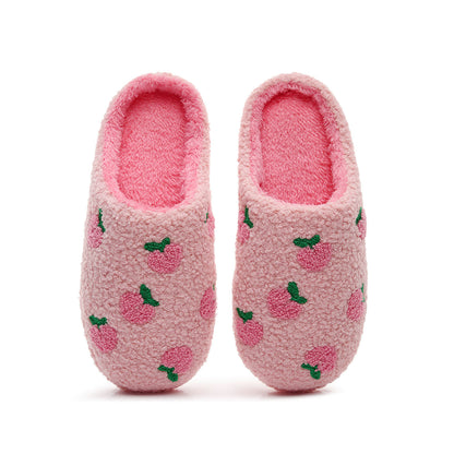 Plus Size Peach Plush Slippers - Pink - EU44-45(US10-11) - image 2