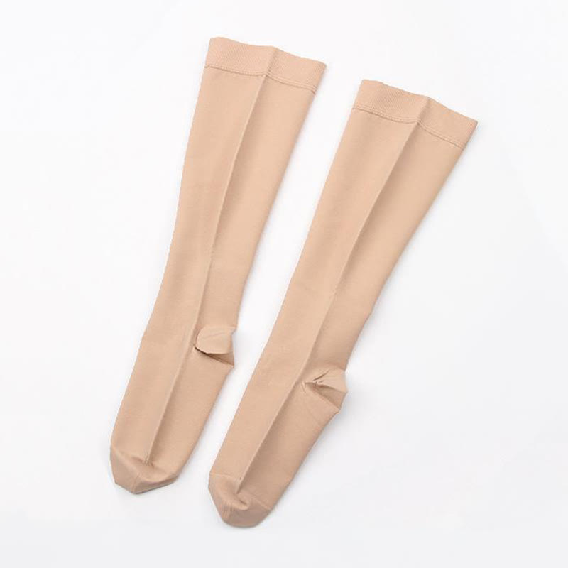 Shaping Compression Knee High Socks(30-40mmhg) - Nude - 2XL - image 4