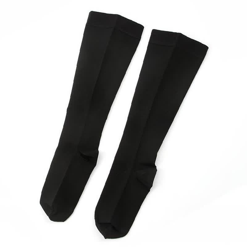 Shaping Compression Knee High Socks(30-40mmhg) - Black - 2XL - image 0