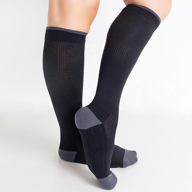 Running Travel Knee High Compression Socks(4 Pairs) - image 0