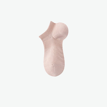 Cotton Solid Color Sports No Show Socks(7 Pairs)