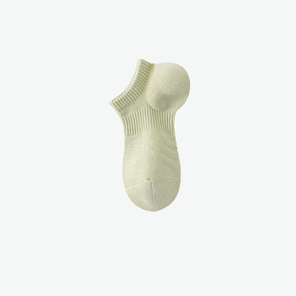 Cotton Solid Color Sports No Show Socks(7 Pairs)