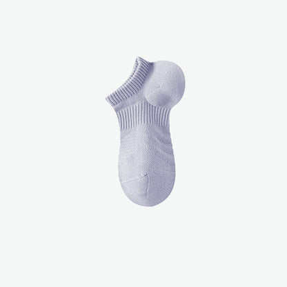 Cotton Solid Color Sports No Show Socks(7 Pairs)