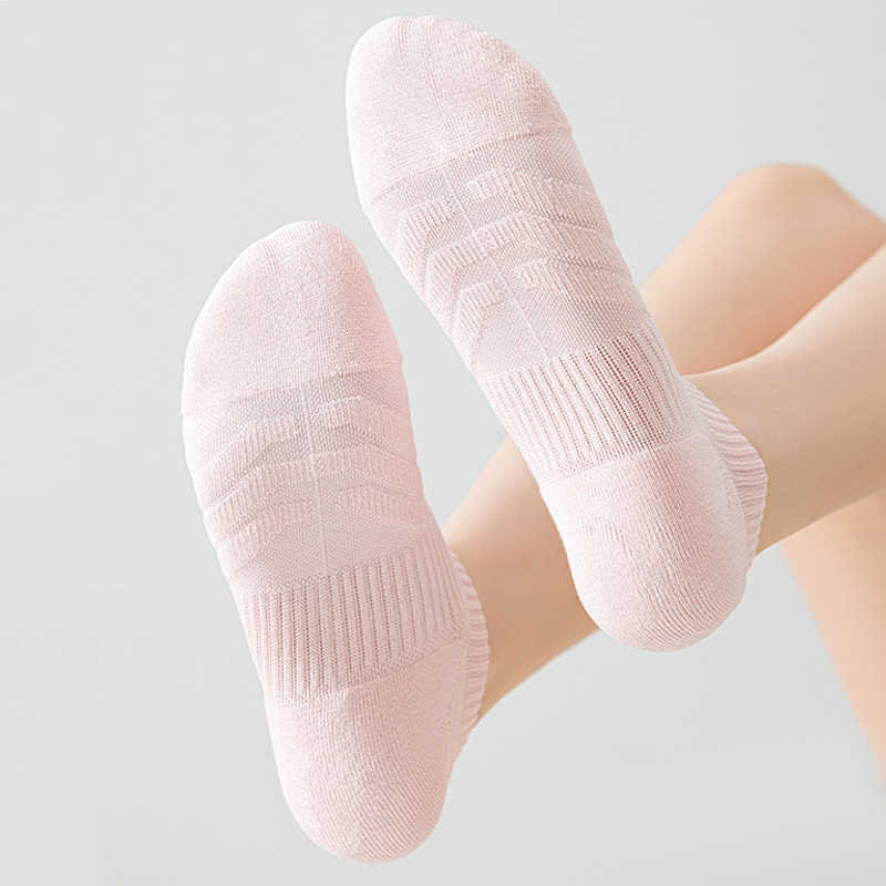 Cotton Solid Color Sports No Show Socks(7 Pairs)