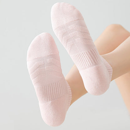 Cotton Solid Color Sports No Show Socks(7 Pairs)