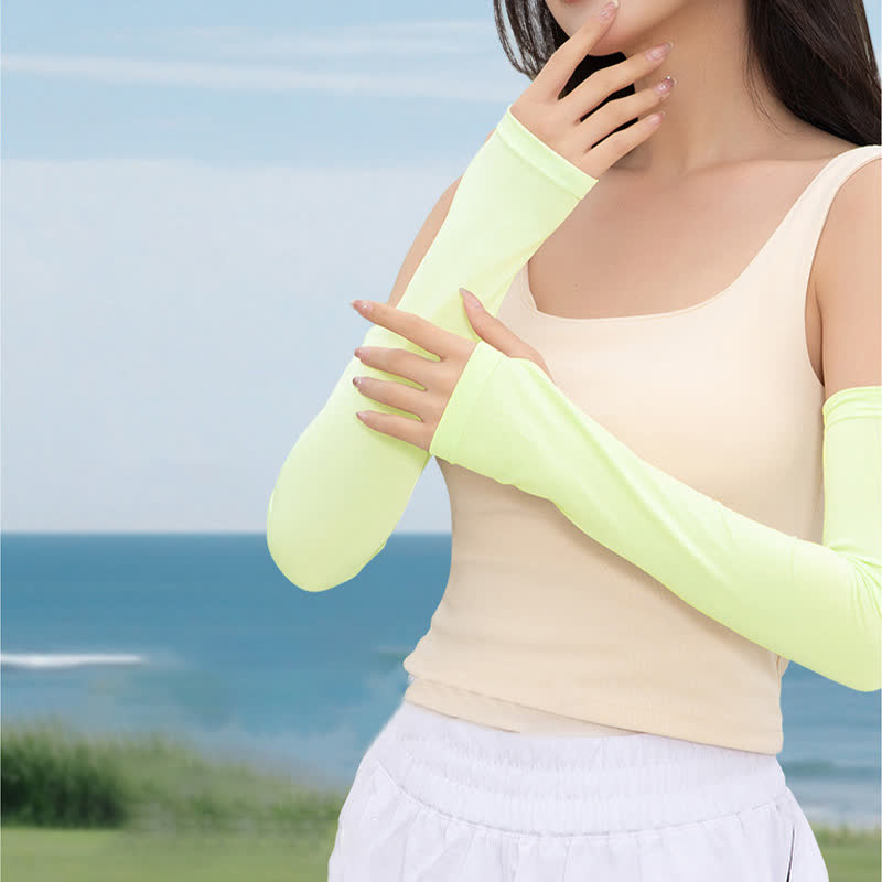 Elastic Breathable Outdoor Sun Protection Arm Sleeves