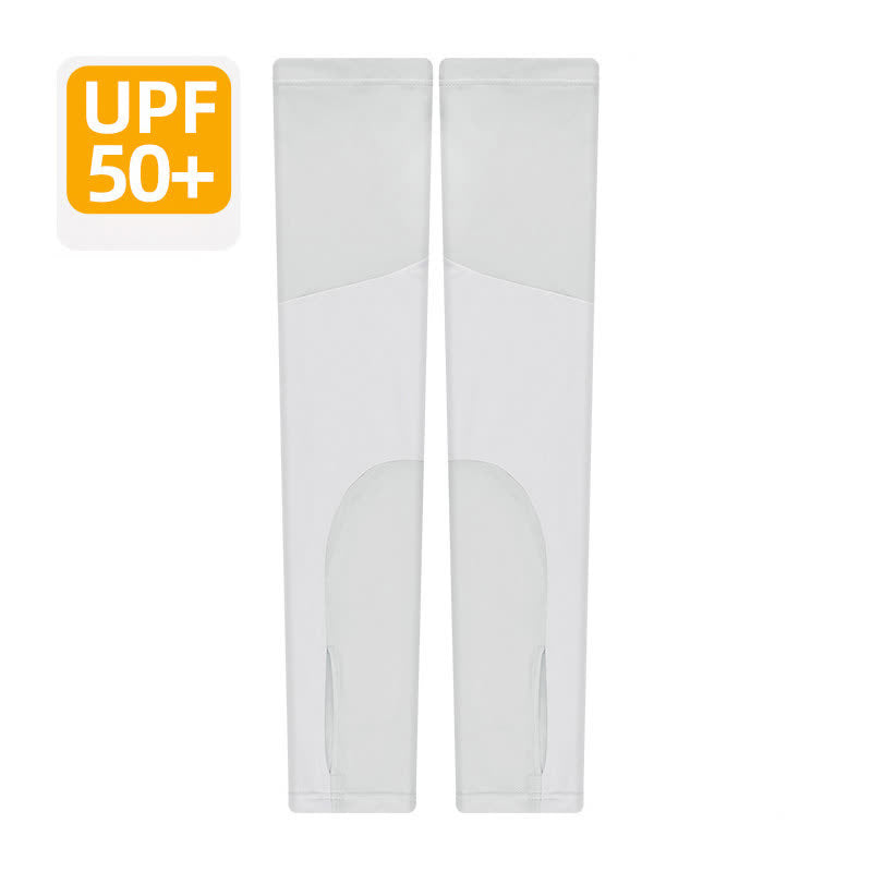 Color Block Breathable Sun Protection Arm Sleeves