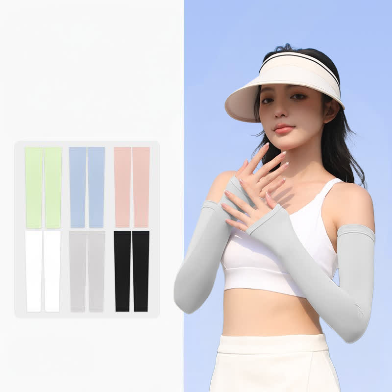 Outdoor Sports Sun Protection Ice Silk Arm Sleeves